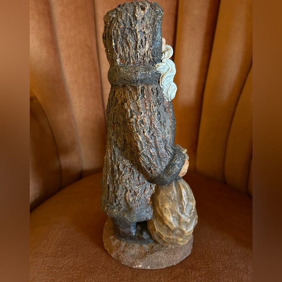 👀 HUGE SALE! VINTAGE 
FATHER CHRISTMAS CERAMIC POTTERY STATUE S (1) FOOT TALL - Picture 9 of 10